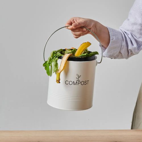 Seau à Compost Rond 4.5l Blanc - 040606
