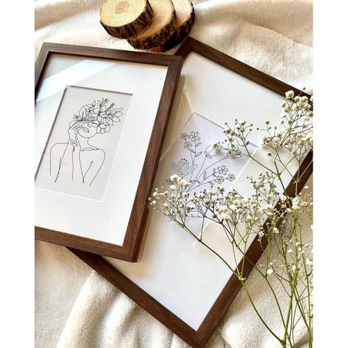 Passe-partout Blanc 30x40 Cm Ouverture 18x24 Cm Blanc