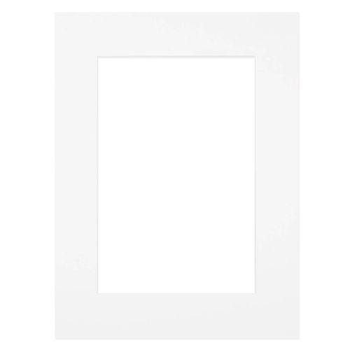 Passe-partout Blanc 30x40 Cm Ouverture 18x24 Cm Blanc