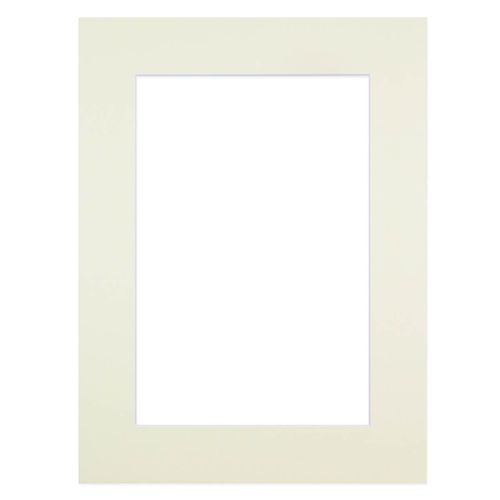 Passe-partout Crème 24x30 Cm Ouverture 15x20 Cm Crème
