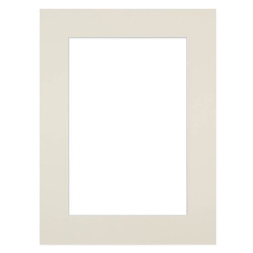 Passe-partout Blanc Cassé 18x24 Cm Ouverture 13x18 Cm Blanc Cassé