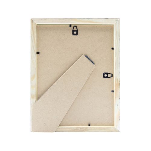 Cadre Photo Perle Noir 15x20 Cm Noir Bois Massif Fsc