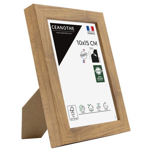 Cadre Photo Precious Noyer 10x15 Cm Marron Résine Recyclée