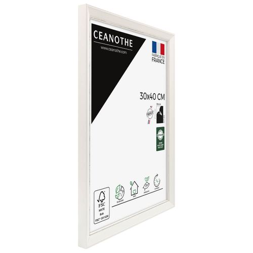 Cadre Photo Vittoria Blanc 30x40 Cm Blanc Bois Massif Fsc