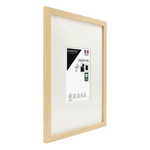 Cadre Photo Wild Brut 20x30/a4 Cm Avec Passe-partout 18x24 Cm Brut Résine Recyclée