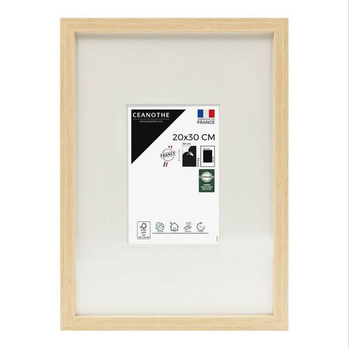 Cadre Photo Wild Brut 20x30/a4 Cm Avec Passe-partout 18x24 Cm Brut Résine Recyclée