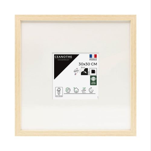 Cadre Photo Wild Brut 30x30 Cm Avec Passe-partout 13x13 Cm Brut Résine Recyclée
