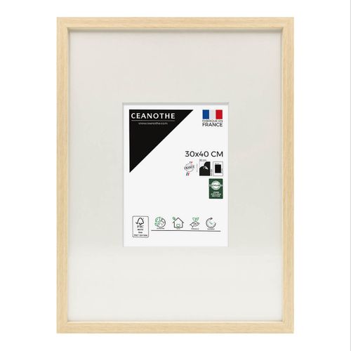 Cadre Photo Wild Brut 30x40 Cm Avec Passe-partout 15x20 Cm Brut Résine Recyclée