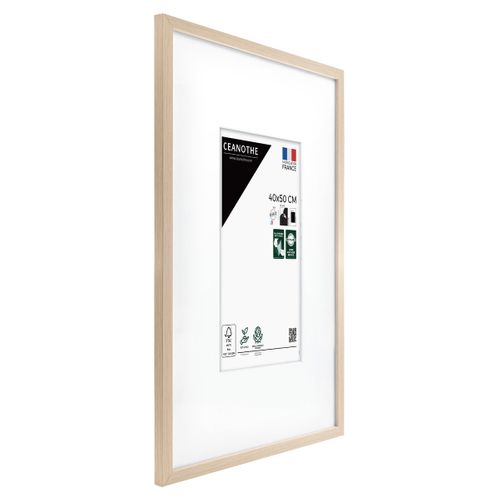 Cadre Photo Wild Brut 40x50 Cm Avec Passe-partout 20x30 Cm Brut Résine Recyclée