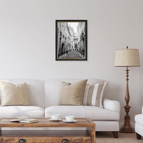 Cadre Photo Pandore Noir Doré 30x40 Cm Doré Résine Recyclée
