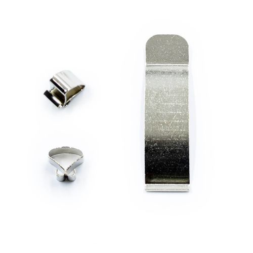 Lot De 6 Pinces Sous-verre Larges Acier 20 Mm Acier