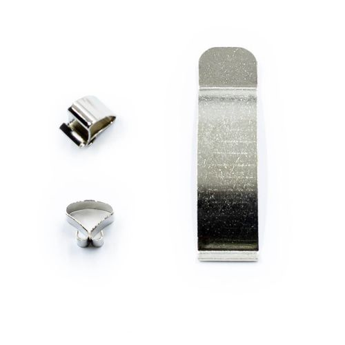 Lot De 6 Pinces Sous-verre Courtes Acier 7 Mm Acier