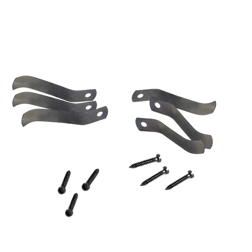 Lot De 6 Tournettes à Visser Acier 60 Mm Gris