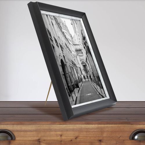 Cadre Photo Pandore Noir Argent 18x24 Cm Argent Résine Recyclée