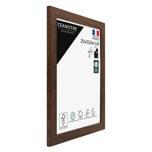 Cadre Photo Design Éternel Ébène 20x30/a4 Cm Marron Bois Reconstitué Fsc