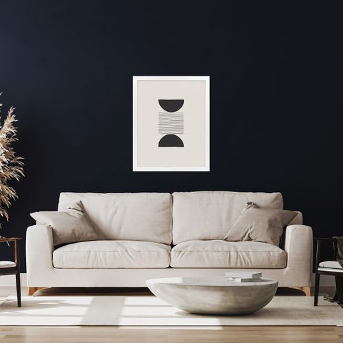 Cadre Photo Wild Ébène 20x30/a4 Cm Avec Passe-partout 18x24 Cm Blanc Bois Reconstitué Fsc