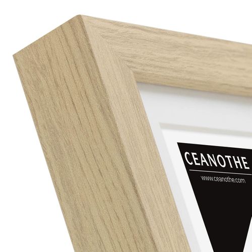 Cadre Photo 13x18 Cm Milan Brut  Avec Passe-partout 10x15 Cm Bois Naturel Bois Reconstitué Fsc