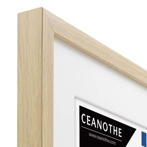 Cadre Photo 30x40 Cm Milan Brut Avec Passe-partout 20x30 Cm Bois Naturel Bois Reconstitué Fsc