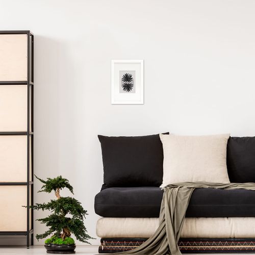 Cadre Photo 20x30 Cm Milan Blanc  Avec Passe-partout 13x18 Cm Blanc Bois Reconstitué Fsc