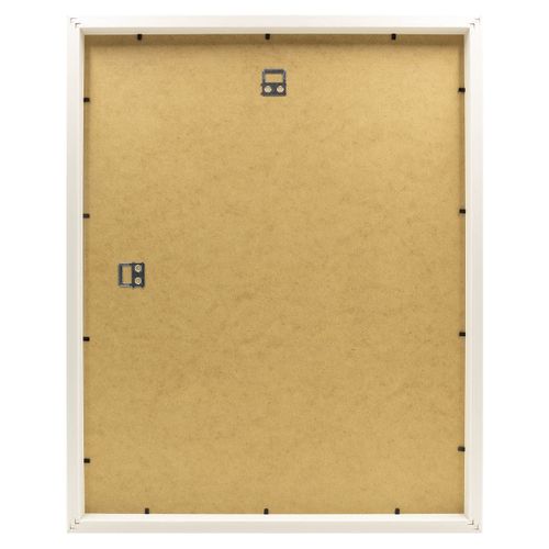 Cadre Photo 40x50 Cm Milan Blanc Avec Passe-partout 30x40 Cm Blanc Bois Reconstitué Fsc