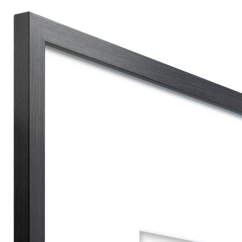 Cadre Photo Wild Noir 40x50 Cm Avec Passe-partout 20x30 Cm Noir Résine Recyclée