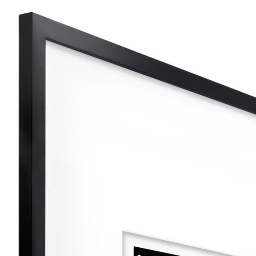 Cadre Photo Wild Noir 40x60 Cm Avec Passe-partout 20x30 Cm Noir Résine Recyclée