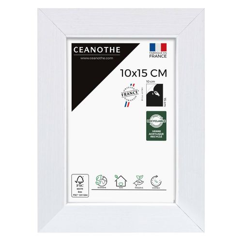 Cadre Photo Wild Blanc 10x15 Cm Blanc Résine Recyclée