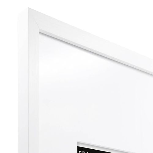 Cadre Photo Wild Blanc 40x60 Cm Avec Passe-partout 20x30 Cm Blanc Résine Recyclée
