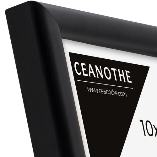 Cadre Photo Essentiel Exposition Noir 10x15 Cm Noir Bois Massif Fsc