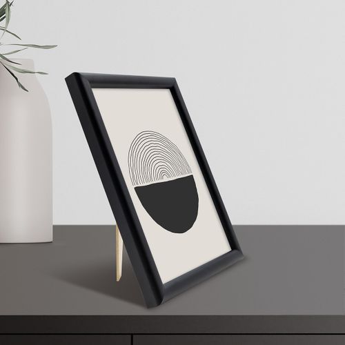 Cadre Photo Essentiel Exposition Noir 13x18 Cm Noir Bois Massif Fsc