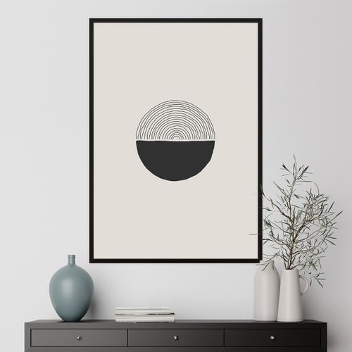 Cadre Photo Essentiel Exposition Noir 70x100 Cm Noir Bois Massif Fsc