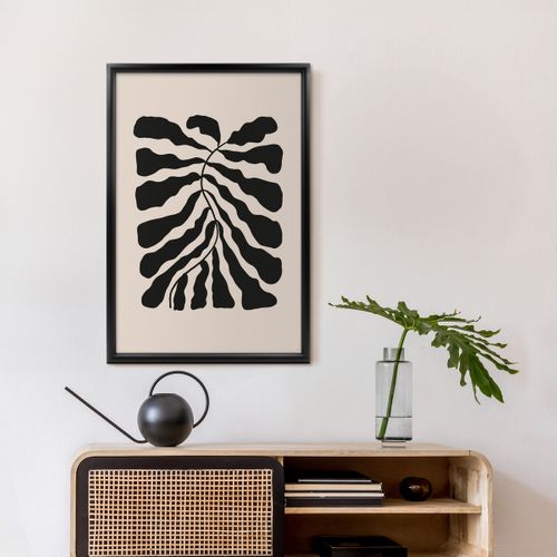 Cadre Photo Essentiel Exposition Noir 70x100 Cm Noir Bois Massif Fsc