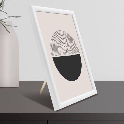 Cadre Photo Essentiel Exposition Blanc 18x24 Cm Blanc Bois Massif Fsc