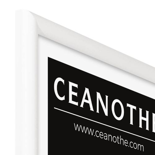 Cadre Photo Essentiel Exposition Blanc 50x70 Cm Blanc Bois Massif Fsc