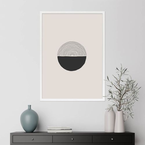 Cadre Photo Essentiel Exposition Blanc 50x70 Cm Blanc Bois Massif Fsc