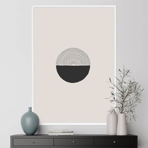 Cadre Photo Essentiel Exposition Blanc 70x100 Cm Blanc Bois Massif Fsc