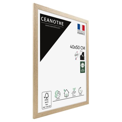 Cadre Photo  Tara 40x50 Cm Bois Brut Chêne