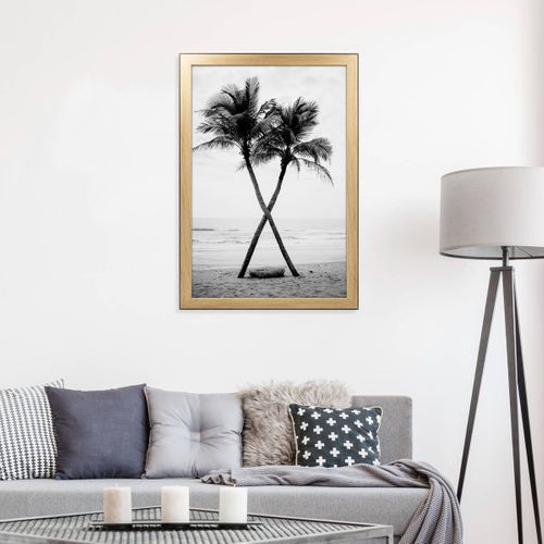 Cadre Photo Newton Bois Noir 40x60 Cm Noir Résine Recyclée