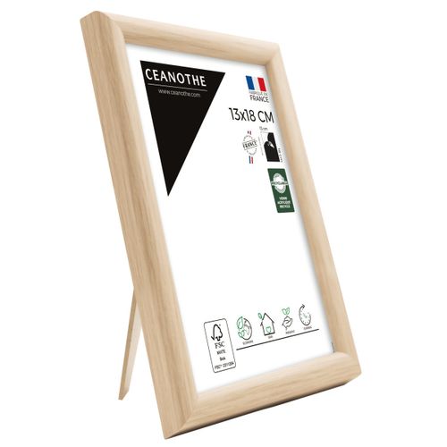 Cadre Photo Essentiel Exposition Brut 13x18 Cm  Bois Clair Naturel Bois Massif Fsc