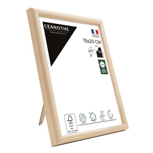 Cadre Photo Essentiel Exposition Brut 15x20 Cm  Bois Clair Naturel Bois Massif Fsc