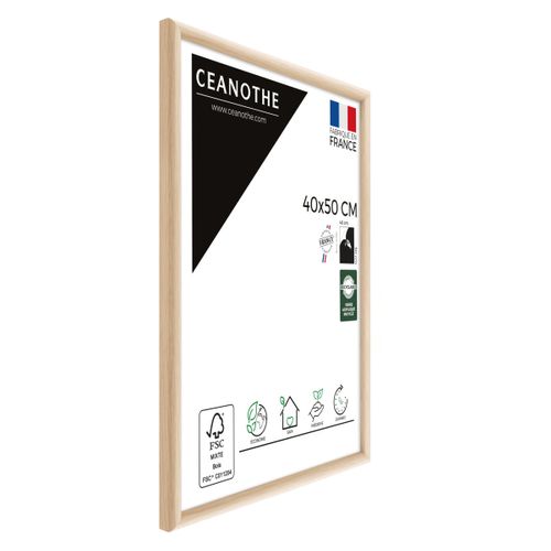 Cadre Photo Essentiel Exposition Brut  40x50 Cm  Bois Clair Naturel Bois Massif Fsc