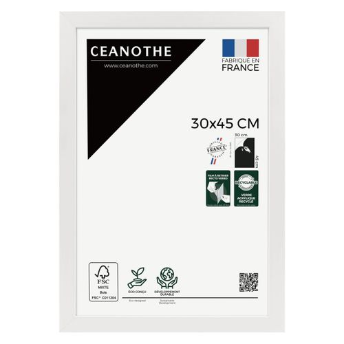 Cadre Photo Design Éternel Blanc 30x40 Cm Blanc Bois Reconstitué Fsc