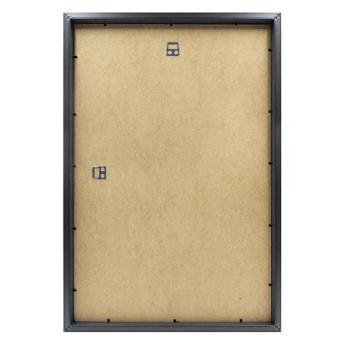 Cadre Photo Milan Noir 40x60 Cm Avec Passe-partout Noir Bois Reconstitué Fsc