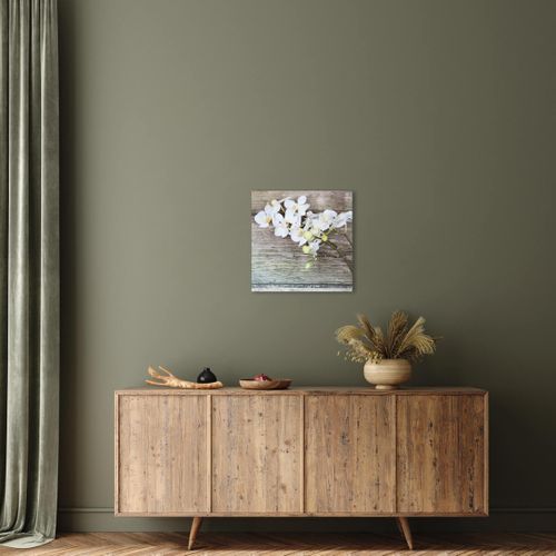 Tableau Sur Toile Orchidée 45x45 Cm