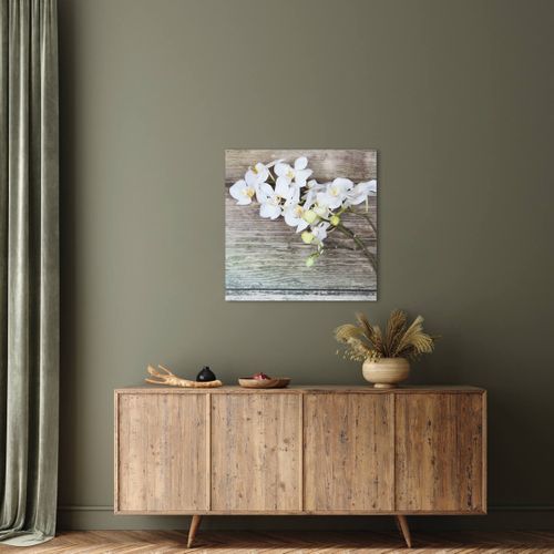 Tableau Sur Toile Orchidée 65x65 Cm