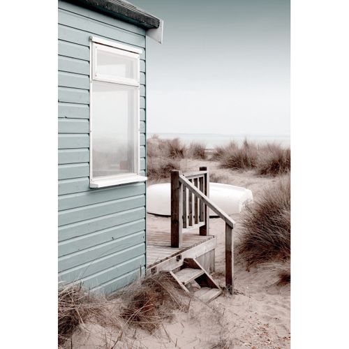 Tableau Sur Verre Synthétique Cabane Sur Plage 80x120 Cm