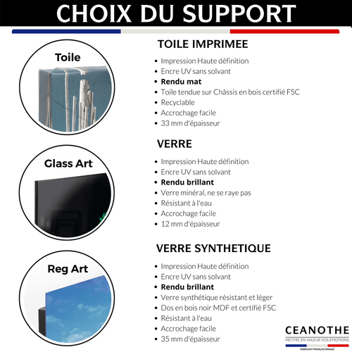 Tableau Sur Verre Synthétique Cabane Sur Plage 80x120 Cm