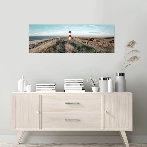 Tableau Sur Toile Phare Sur La Colline 45x135 Cm