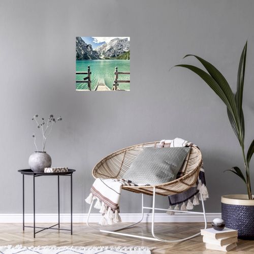 Tableau Sur Verre Escalier Du Lac 30x30 Cm