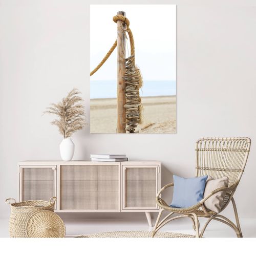 Tableau Sur Verre Synthétique Corde 80x120 Cm